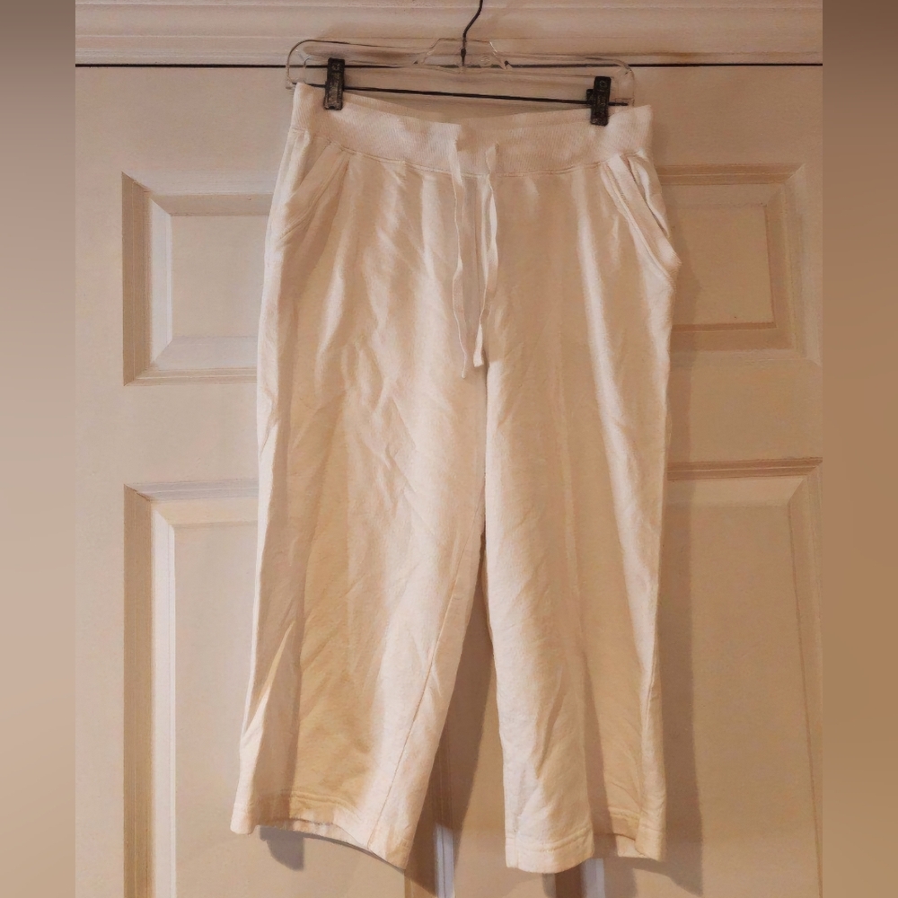 Kim Rogers stretchy white cropped pants S